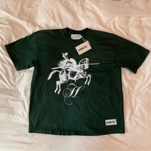 HRMTG x Jack B Wiese Quixote knight shirt dark green XL
